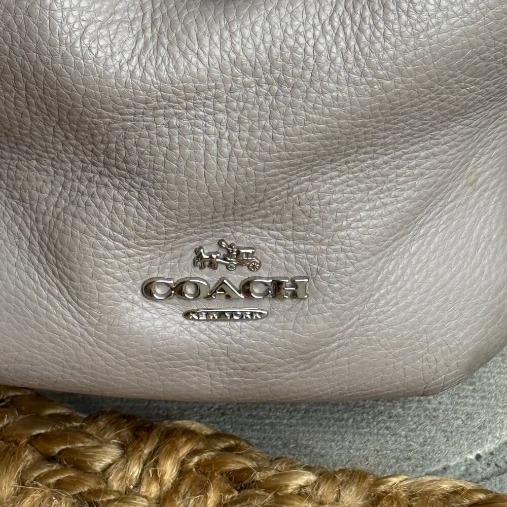 Coach Phoebe Leather & Exotic Python Embossed Tri… - image 8